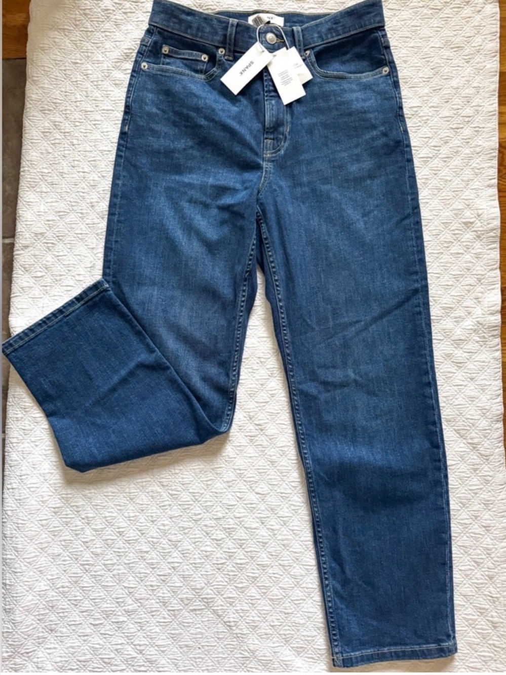SPANX Women’s Straight Jeans 5 pocket Sz 10 NWT